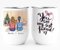EKAM Personalised Wine Tumbler for Best Friend or Sister - for Whisky, Coffee, Vodka or Wine Stainless Steel Metal 12oz Tumbler Glass with Lid, Best Friendship Gift for BFF Birthday Her