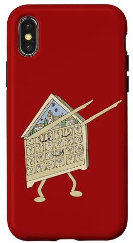 Hülle für iPhone X/XS Dabbing Adventskalender Lustig Weihnachten Religiös Christlich