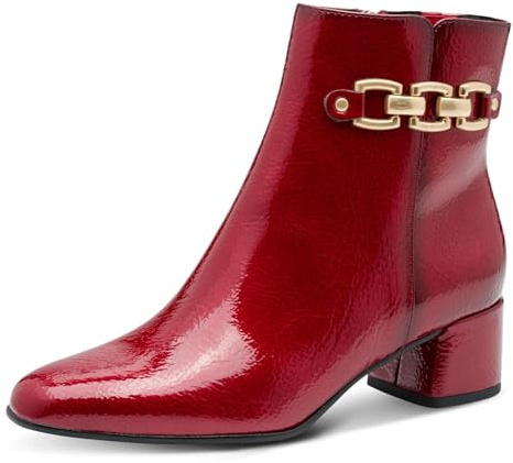 Marco Tozzi Damen 2-25352-45 Stiefelette, Dk.Red Pat, 42 EU