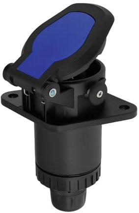 YINETTECH 1 Prise de Camion à 15 Broches avec Contacts à Vis Tension de Fonctionnement 24 V 132,4 X 87,6 mm pour Connexion électrique Entre Camion Et Remorque pour Fourgonnettes Camions Remorques