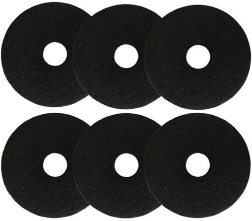 Qzbhct 6 Pack Activated Carbon Filters for Hidden Cat Litter Planters Cat Litter Box, 7.8 Inch x 0.4 Inch Trimmable Pads