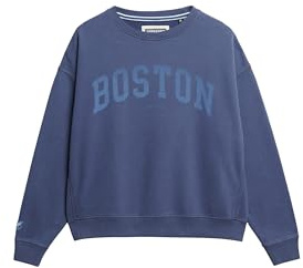 Superdry Damen Athletic Essentials Relaxed Sweatshirt mit Rundhalsausschnitt