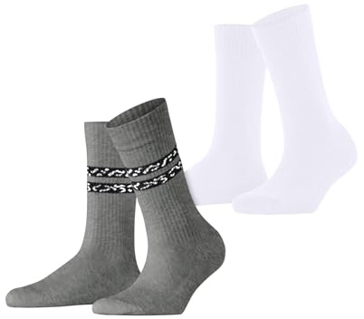 ESPRIT Damen Memphis Rib 2-Pack Socken Baumwolle atmungsaktiv