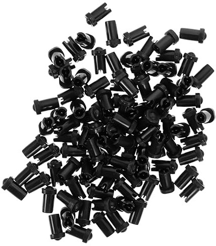 SKISUNO 100pcs Eyelash Extensions Glue Bottle Clog Needles Glue Replacement Heads Application