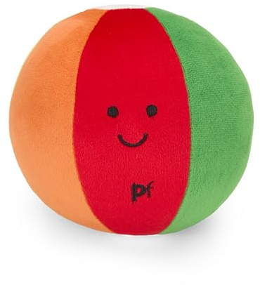 Petface Beach Ball Plush Dog Toy with Built-In Squeaker (Pack of 1) | Lightweight, Colourful Design, for Fetch, Soft & Durable, Engaging Squeaker