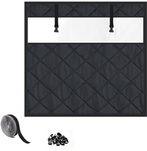WäRmeschutzvorhang Fenster FüR Winters, Thermovorhang Baumwolle, Fenster WäRmeschutz-Set Thermo, Thermofolie Fenster Gegen KäLte, 99x160cm Braun(Blacks,20x30(51x76 cm))