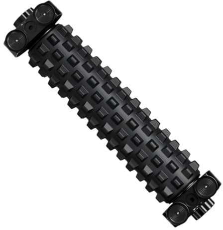 Muscle Pressure Tool - Tissue Release Cylinder for Recovering | Soft Cushioning plus Vacuum Attachment Footing & Ribbed Therapeutic for Post-Sports, Training, Drills and Exercise