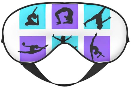Doppelseitige Schlafmaske für Gymnastikspiel, weich, bequem, lichtblockierend, Augenabdeckung für Nachtruhe