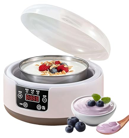 Yogurtiera | Strumento Per La Preparazione Dello Yogurt Con E Temperatura Regolabili,Macchina Automatica Per Dolci,Per, Cucina, Cottura, Parfait, Formaggio, Festa, Colazione