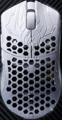 Finalmouse ULX Frostlord Wireless Gaming Mouse, Frostlord White 33g Ultra-Light Carbon Fiber Composite, 8000Hz Polling Rate, PixArt Sensor, Huano BlueShell Switches, Esports FPS Mouse (Classic)