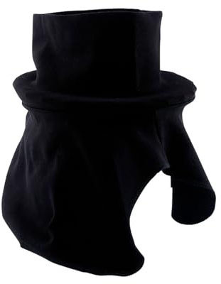 NERVE Schlauchschal Halstuch Halswärmer Winter schwarz Motorrad universal | Auch als Neck Warmer und Tube-Schal; 95% Baumwolle, 5% Elastan, mit weiten Ausläufern unter Jacke, gegen kalten Fahrtwind