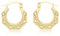 CARISSIMA Damen-Ohrringe 9 Karat gelb Gold Small Patterned Creole - 1.53.7499