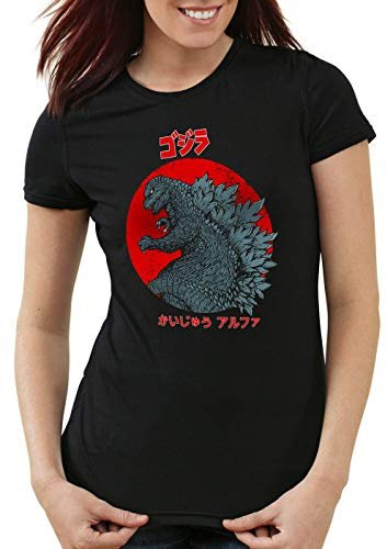 style3 Gojira T-Shirt Damen Kaiju Japan nipon Tokio Tokyo