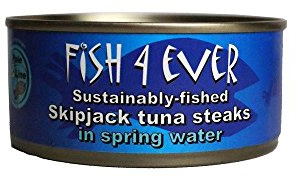 Fisch 4 Ever Skipjack Thunfisch-Steaks in Spring Water (160g) - Packung mit 2