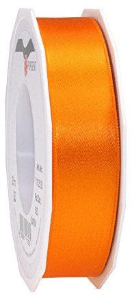 C.E. Pattberg SATIN orange gift ribbon, 27 yards for Wrapping Gifts, 1 inch width, Ribbon for Decorating & Crafting, Decorative Ribbon for Gifts, for every occasion