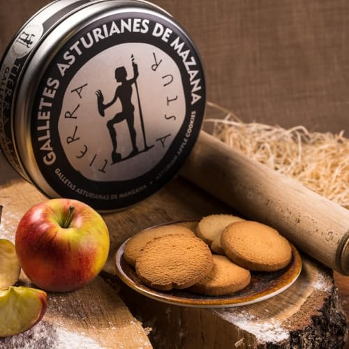 Galletas de manzana Tierra Astur | Lata reutilizable 300 grs