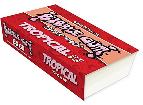 Surf Wax BUBBLE GUM Red Tropic +23°C Surfboard Wachs