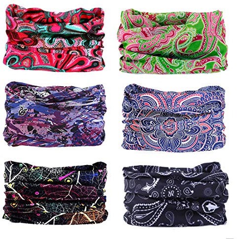 Elastic Multifunctional Headband Sports Seamless Magic Headwear Outdoor Bandana Scarf with UV Resistance
