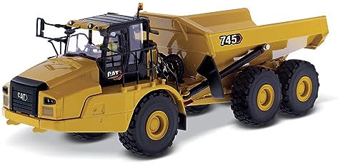 Diecast Masters 85528-Caterpillar Tipper ADT 745, Scala 1:50, Circa, Partire da 14 Anni, Colore Yellow, 22,7 x 7,6 x 7,6 cm, 85528