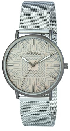 SNOOZ Saa1042-82 Men's Analogue Quartz Watch with Stainless Steel Strap, Multicoloured, Ribbon