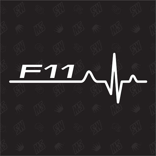 speedwerk-motorwear F11 Herzschlag - Aufkleber, Autoaufkleber, Scheibenaufkleber, Auto, Tuning, Fan, Sticker, Herzschlag, Design, Car, EKG, Herzlinie
