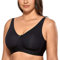 AISILIN Donna Reggiseno Cotone Senza Ferretto Copertura Totale Morbido Senza Imbottitura Taglie Forti Nero 7G