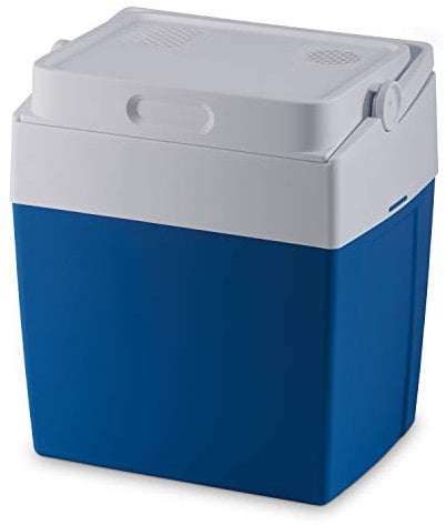 MOBICOOL MV30, Portable Electric Cool Box, Blue Car Cooler, 29 l, Mini Fridge for Car, Truck, Boat, Motorhome and Power Socket