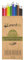 pandoo 12 Buntstifte aus recyceltem Zeitungspapier | Umweltfreundliche Buntstifte | 12 Stifte aus recyceltem Altpapier | Eco Color Pencils