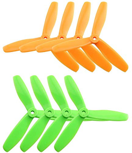 Prop T5045C 5045 Propeller Set für Motor FPV Drohne Quadrocopter Rahmen Prop T5045 3 Klingen/Tri-Klinge 5 Zoll Orange Grün