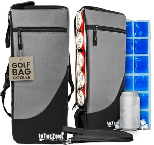 Frostbox Golf Ice Bag Cooler Bag - Small Pack of 6 - Hidden and Fits Discreetly in Golf Bag, Insulated Golf Bag Bag, Golf Accessories