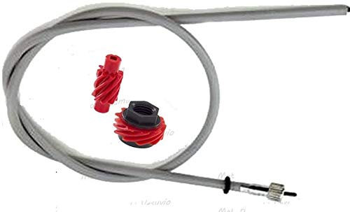 KIT TRASMISSIONE CAVO CONTACHILOMETRI TACHIMETRO E INGRANAGGI RINVIO COMPATIBILE CON VESPA 50 R L N SPECIAL