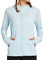MASKERT Damen UV Shirt Sonnenschutz Hoodie Laufshirt Langarm Full Zip Funktionsshirt Wandershirts Sportshirt Running mit Taschen Outdoor Jacke UPF 50+, Eisblau S