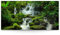 BilderKing Impostantes XXL Acrylglasverbund-Bild 180x90cm, Wasserfall als Panorama hinter 8mm Acryl gedruckt. Motiv Regenwald als Acrylbild für Wohnzimmer, Schlafzimmer