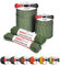 Brotree Paracord 550 4mm 15M 100% Nylon Seil Schnur Typ III mit 7 Stränge für Survival, Outdoor, Armbänder, Hundeleine - Bruchlast 250kg (Reflektierende Armee Grün)