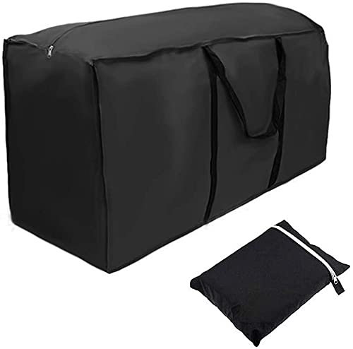 Ghopy Garden Furniture Cushion Storage Bag，Waterproof 173X76X51cm Heavy Duty Rip Proof 210D Oxford Fabric Christmas Tree Storage Organizer with Handle for Christmas Tree Blankets Cushions Tents Quilt