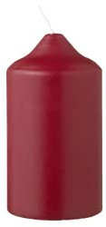 METRO Professional Stumpenkerzen, Ø 78 x 150 mm, 4 Stück, Brenndauer: ca. 61 Stunden, 100% Paraffin, für Haushalt, Feiern und Gastronomie, bordeaux