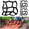 SWANEW 3 Stück Pflasterform DIY Schwarz Kunststoff Pflasterschablone Pflastermacher fachgerechter Außenbereich Trittplatten Gießformen solide und stabil 43x43x4cm