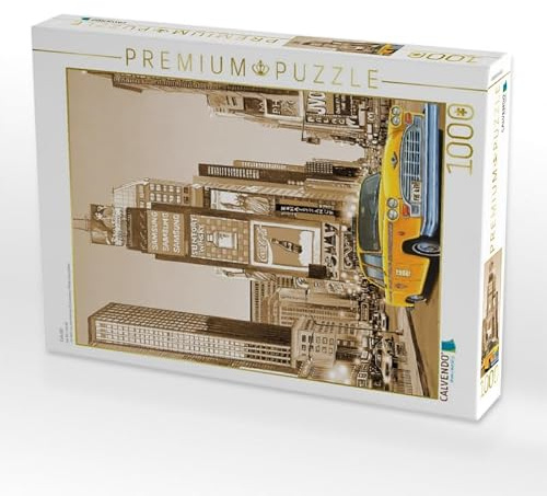 CALVENDO Puzzle New York Taxi 1000 Teile Puzzle hoch | Lege-Größe cm Foto-Puzzle für glückliche Stunden