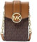 Michael Kors Carmen Small Logo Smartphone Crossbody Bag (Brown)