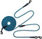 BTINESFUL 12FT 20FT 30FT Reflective Dog Tie Out for 2 Dogs, No Tangle 1/3 Inch Nylon Rope Long Tether for Two Dogs, Dog Trolley Runner for Yard Outdoor Camping
