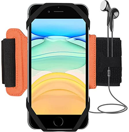Bidook Armbandhülle Running Phone Holder 360° drehbar Wandern Rudern Bergsteigen Radfahren Telefon Armband für iPhone 14 13 12 11 Pro Max Mini SE Xs XR X 8 7 Plus Samsung LG Google Pixel Motorola