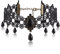 Yolev Schwarze Spitze Choker Gothic Anhänger Halskette Vintage Tattoo Spitze Punk Halsband Damen Mädchen Halloween Maskerade Karneval Schmuck Zubehör
