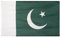 MUWO Flagge Nations Together 90 x 150 cm Nationalmanschaften, doppelseitige Gartenflagge, wetterfeste Fanflagge, Fußballflagge Polyester Länderfagge Deutschland mit Ösen (Pakistan)