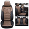 LADUMU Sitzbezüge Auto Universal Set Zubehör für Mitsubishi ASX ASX 4 L200 Outlander Outlander 2 Outlander 3 Outlander Autositzbezüge Wasserdichtes Leder, braun