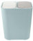 Cabilock Poubelle à Double Compartiment Avec Couvercle Pour Déchets Humides Et Secs Idéale Pour Cuisine Toilettes Poubelle Inoxydable Couleur Bleue