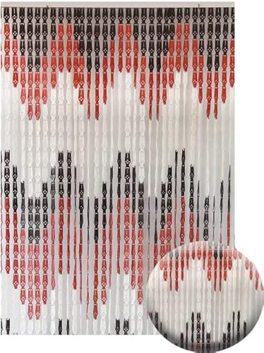 Home Tresor - Tenda Anti Mosche a Piastrine, Tenda Moschiera Pvc Fantasia Moderna per Porta Finestra, Pannello Divisorio e Decorazione Stanze Dis.2 cm. 120x220