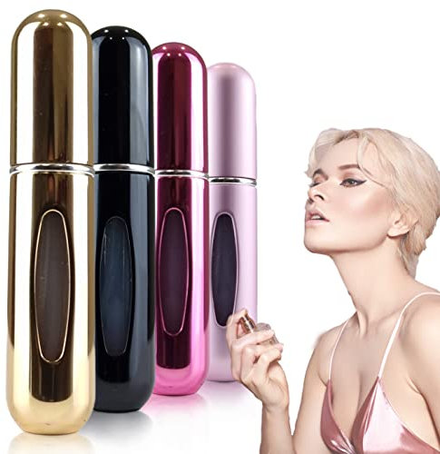 La Lune Perfume Atomiser - Travel Essential, Refillable Perfume Travel Bottle, Atomiser Spray Bottle (5 ml) 18 Colors best for Travel, Party or Work (Hot Pink (Matt))