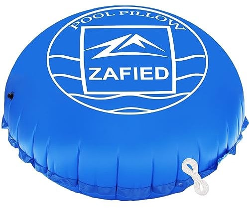 Poolkissen Winter, 250x250cm XXL Pool Luftkissen Pool Polster Hochwertige Materialien bis -25°C Doppelnaht Schwimmbadzubehör Aufblasbare Pool Kissen für Winterfeste Pool Abdeckung Schutz(2.5x2.5m)