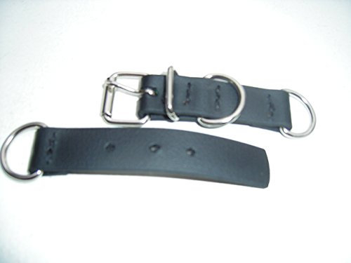 MJH Halsband Verschluss verstellbar 25mm breit schwarz