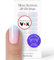 Miss Sophie - Pellicola protettiva in gel UV per unghie, 20 strisce di gel UV con sfumatura di colore, per unghie e piedi
